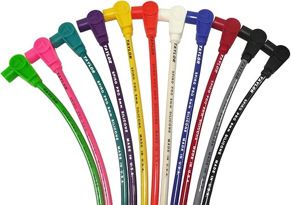 Taylor Cable 76246 8mm Spiro-Pro 11in 135 red