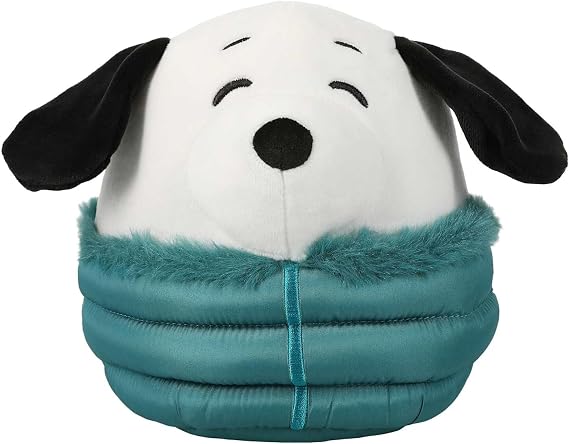 Squishmallows Snoopy in Puffer Jacket Plush, 6.5 Inches
