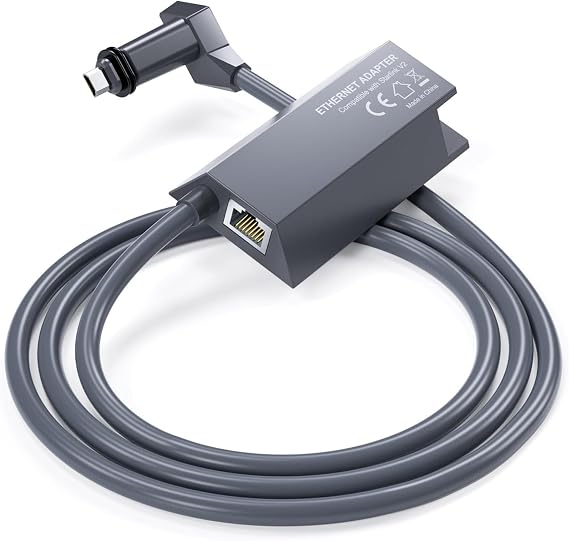 Starlink Ethernet Adapter for Starlink V2 | Gen 2 Supports Wired External Networks | Fast and Stable Connectivity | For Starlink Standard Actuated Gen 2