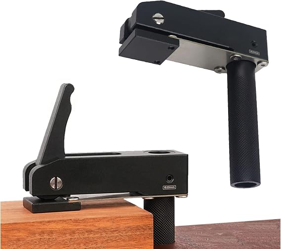 2 Pack MFT Hold Down Clamps, 3/4" Desktop Quick Acting Hold Down Clamp Adjustable Fast Fixed Clip, Aluminum Alloy Benchtop Quick Clamps for Wood Carving, Routing, Sanding(3/4"(19mm))