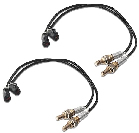 4PCS Oxygen Sensor Upstream Downstream O2 Sensor Compatible with Ford F150 F250 Ranger Expedition Explorer Escape, Mazda Tribute, Lincoln & More Replace# 15716,15717,15718, 15719,ZZC318861