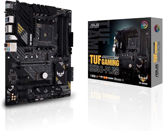 ASUS TUF GAMING B550-PLUS AMD Ryzen 5000 Series AM4 Compatible with B550 ATX Motherboard/Domestic Authorized Dealer