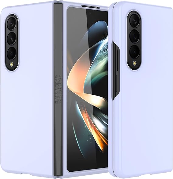 for Samsung Galaxy Z Fold 4 Case: Slim Shockproof Protective Phone Case for Galaxy Z Fold 4 5G (Purple)