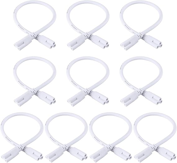 2ft 24in 60CM Double End Connector Cable for T8 LED Integrated LED Tube pack of 10