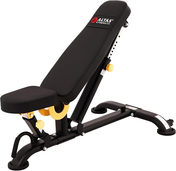 Altas Strength Adjustable Utility Bench Multi Functional Stations Home Gym With Incline Flat Decline Bench Smith Machine Light Commercial Equipment 3039