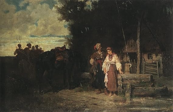 HCOTZHPY Reproduction Classic Painting Wall Art Print Canvas Farewelln by Jozef Brandt Vintage Art Print for Home Decor 60x90cm