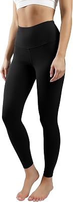 90 Degree By Reflex Ankle Length High Waist Power Flex Leggings - 78 Tummy Control Yoga Pants - Black - Small