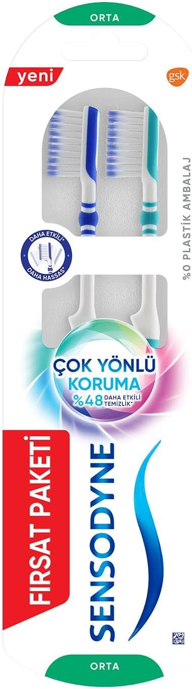 Sensodyne Çok Yönlü Koruma Diş Fırçası Orta 1+1