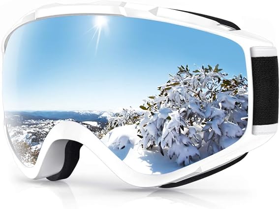 Findway Ski Goggles, Skiing Goggles For Snowboard Jet Snow, For Women Men Ladies Youth Teen OTG Over Helmet Compatible, Anti-fog 100% UV Protection, Anti-glare Ski Goggles, For Skiing Snowboarding