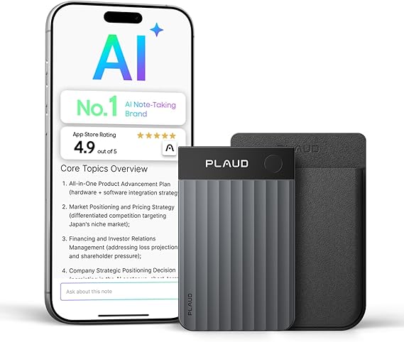 Plaud Note Pro AI Ses Kaydedici Toplantı Çağrıları için Yazıya Yazma ve Özetleme