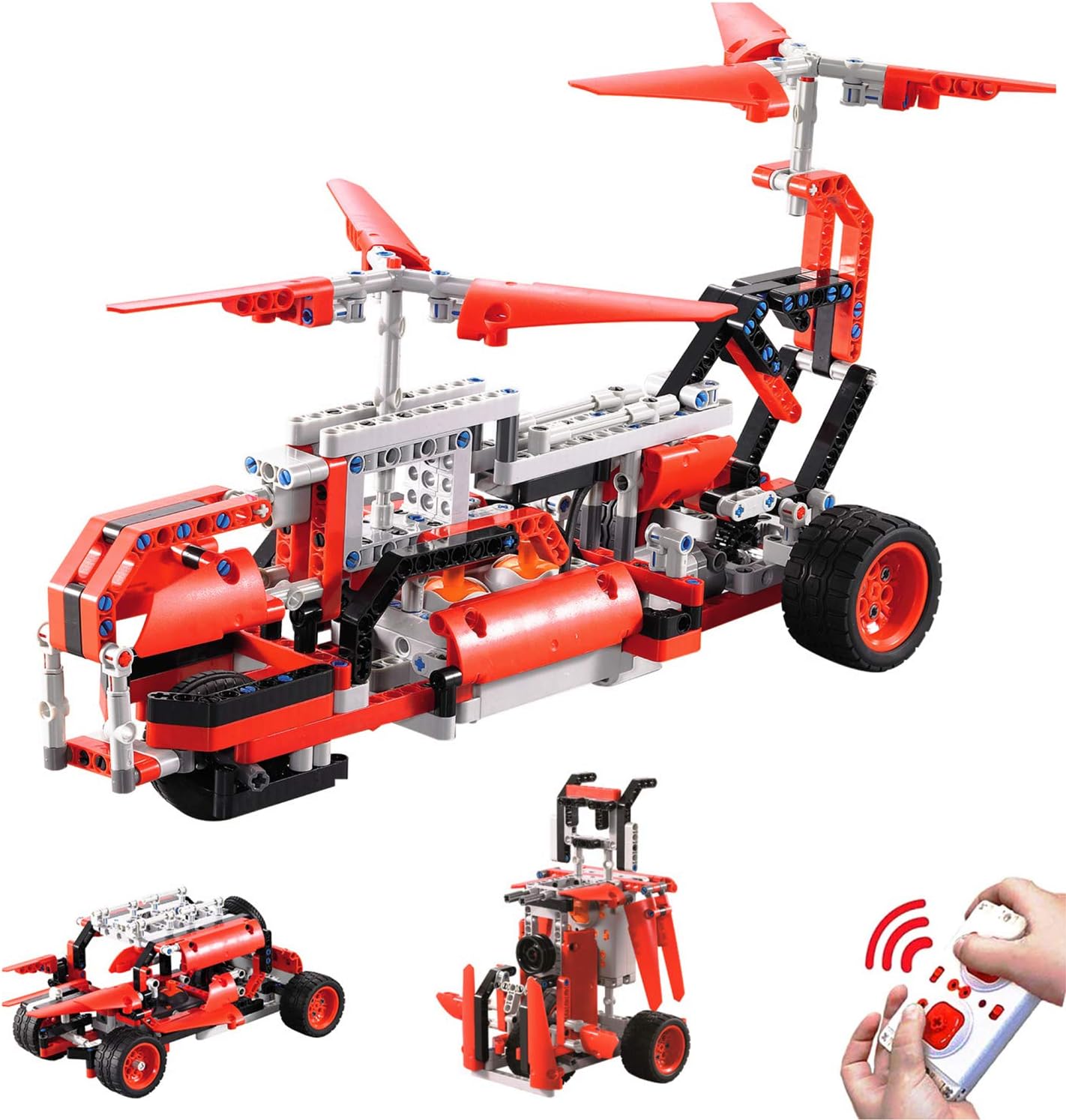 90 in 1 STEM Toys Remote Control Building Block Robot kit The Best Creative Engineering Science Educational Building Toy Construction Kit Suitable 6  Years Old The Best Gift for Boys and Girls Sets