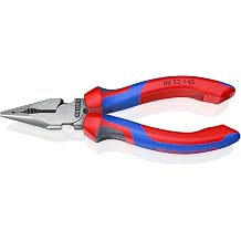 KNIPEX Needle-Nose Combination Pliers with Comfort Handles 145 mm, 08 22 145
