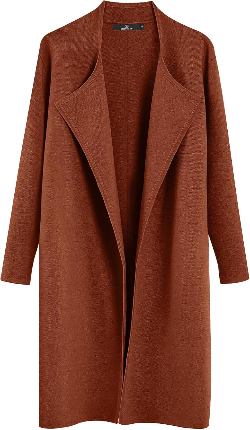 LILLUSORY Women's Long Cardigan Sweaters Oversized Fall Dressy Coatigan Jackets Trendy Knit Winter Coats