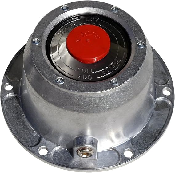 343-4195 Replacement 6 Hole Aluminum HUB Cap with Side Pipe Plug and Gasket