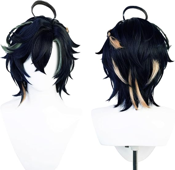 UTIEHD Kinich Cosplay Wig, Pre-Styled Role Play Hair