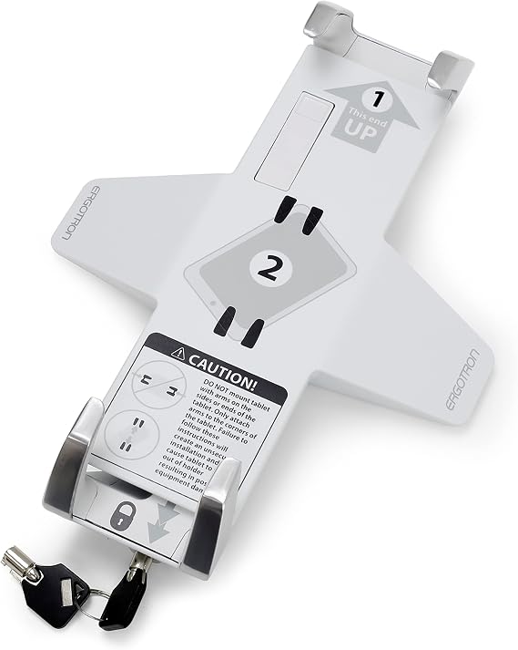 Ergotron Lockable Tablet Mount for Notebook and Tablet Screens up to 13 Inches Add-on for VESA Monitor Arms