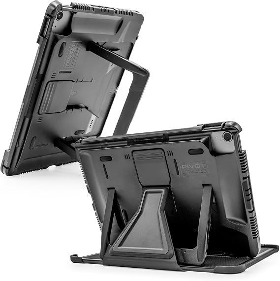 PIVOT A20A Military Grade iPad Case - Black/Black Clip | For iPad Pro 11" (1st-4th Gen.), iPad Air 11" (M2/M3/M4) & iPad Air (4th-5th Gen.), Compatible With All PIVOT Mounts