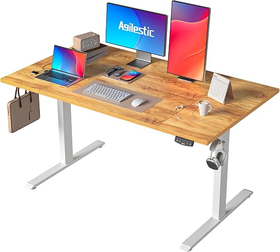 Agilestic Height Adjustable Electric Desk, 2 Memory Height, 140x80cm