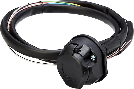 Maypole Professional Towbar Pre-Wired 13 Pin Socket Assembly with 2m 12 Core Sheathed Cable, Flexible Gasket and Fixings