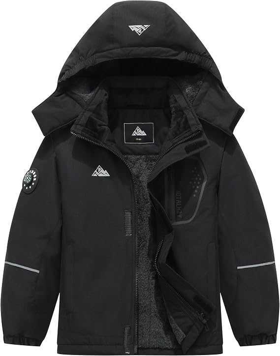 Boy's Winter Snow Coat Kids Warm Ski Jacket