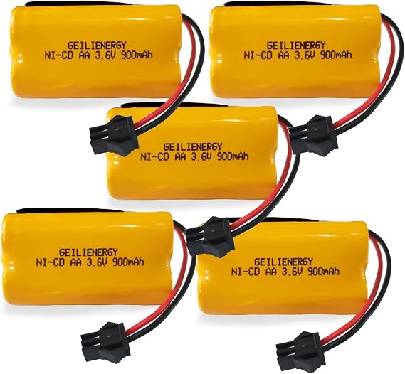 3.6V 900mAh Emergency/Exit Light Battery Compatible for Lithonia ELB B001 ELBB001 ELB-B001 Lithonia EU2C M6 LED Emergency Light Interstate ANIC1566 Unitech 0253799(5 Pack)