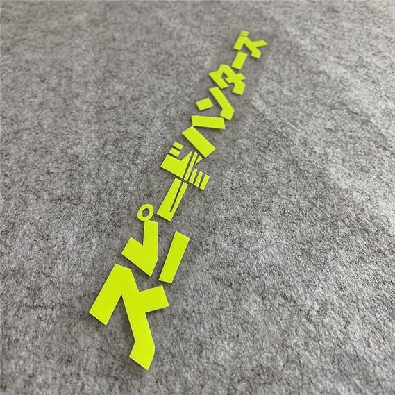 Car Stickers Auto Front Windshield Window Decal Bumpers for Japanese JDM SH Speedhunters Decal Tape 1000x120mm (Fluorescent Yellow)