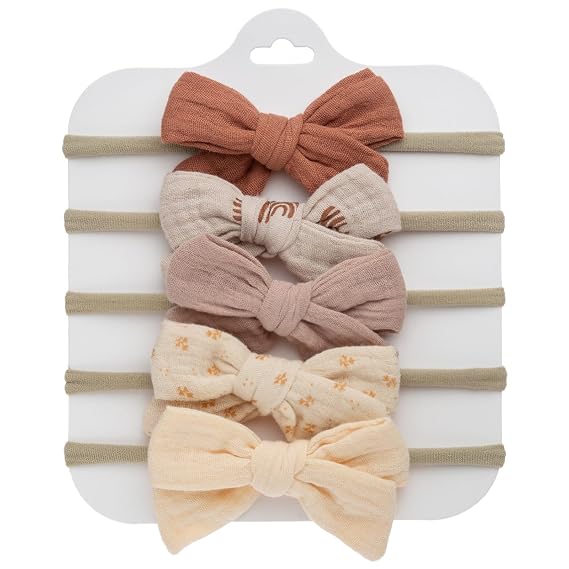 Baby Bows and Headbands Nylon Hair Bows Stretchy Baby Hairbands Hair Accessories for Newborn Babies Infant Toddlers Kids