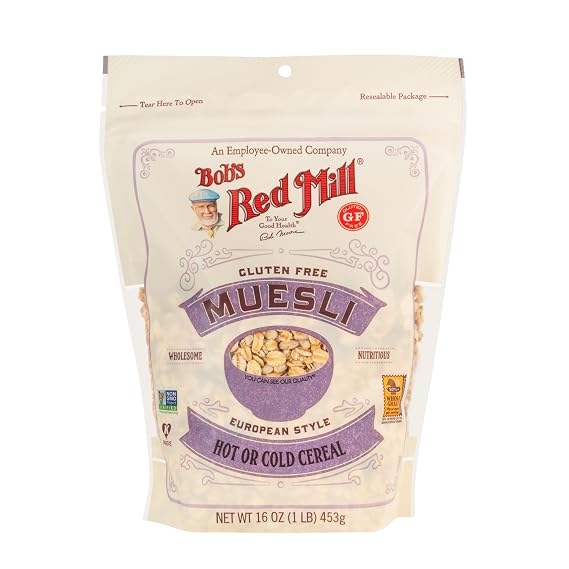 Bob's Red Mill Gluten Free Muesli, 16oz (Pack of 1) - Gluten Free, Non GMO, Kosher