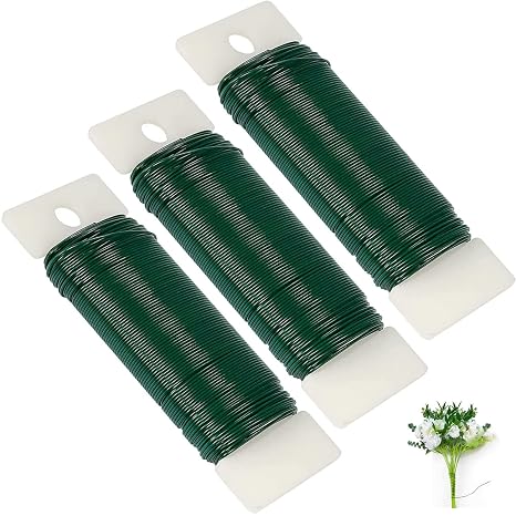 Green Floral Wire 22 Gauge,Green Wire for Crafts Christmas Wreaths Tree