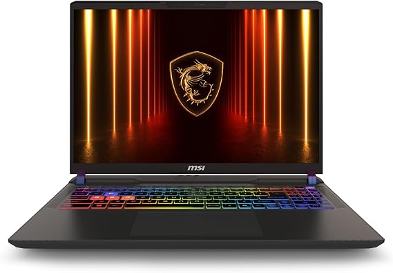 msi Vector 16 HX AI 16 240Hz QHD+ Gaming Laptop: Intel Core Ultra 9-275HX, NVIDIA Geforce RTX 5080, 32GB DDR5, 2TB NVMe SSD, Thunderbolt 5, Wi-Fi 7, Win 11 Pro: Cosmo Gray A2XWIG-058US