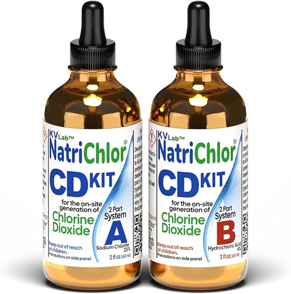 The Original NatriChlor CD Set in Accu-Drop Bottles | HCL | Medium Size (4 oz Total)