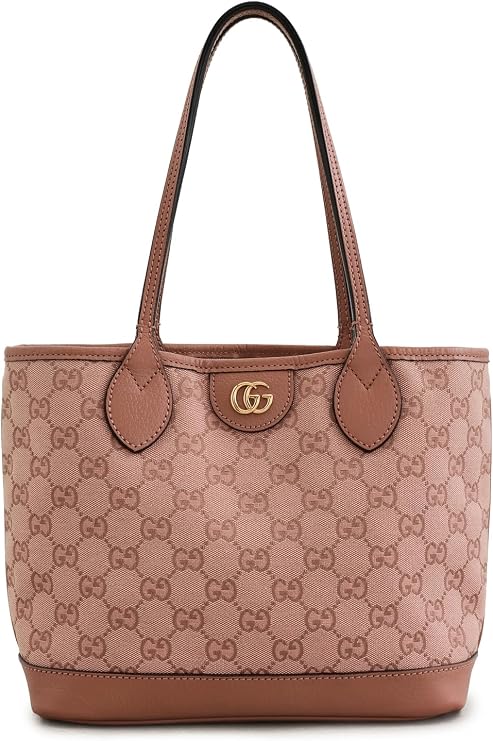 WHAT GOES AROUND  AROUND Women's Pre-Loved Gucci Canvas Ophidia Small Tote