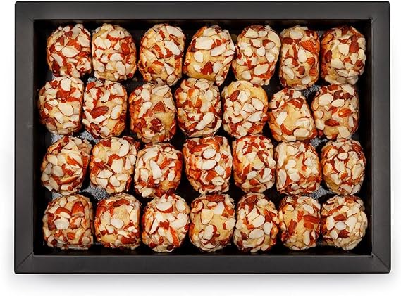 Baklava Box Maamoul Dates Almond (850g) - Authentic Middle Eastern Cookies | Soft, Nutty, and Delicious | Perfect for Gifting, Celebrations, or Everyday Indulgence | Traditional Flavor!