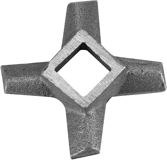 Cross-shaped Professional Kitchen Food Meat Grinder Blade Meat Grinder Replacement Part Silver Optional Size (#5)
