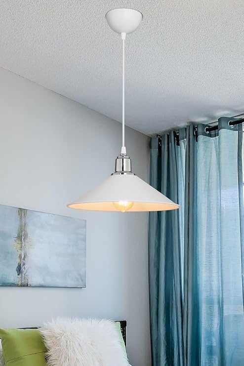AG LightDesign Beyaz Sarkıt Avize Salon Mutfak Koridor Yatak Odası Lamba 25 AGnm73 [Enerji Sınıfı A]
