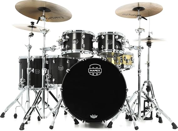 Mapex Saturn 5-piece Studioease Shell Pack - Satin Black