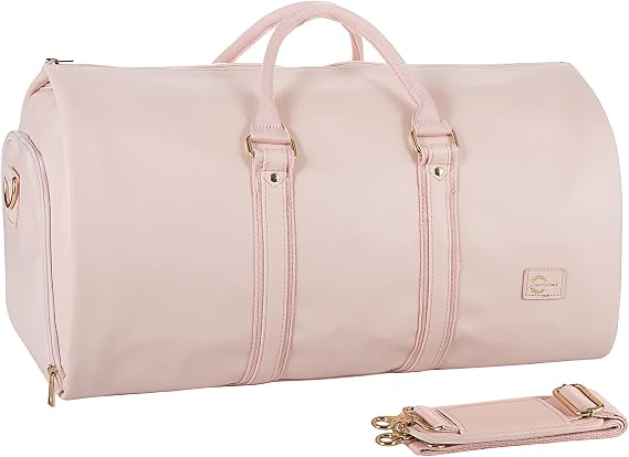 seyfocnia Convertible Carry on Garment Bag for Women, Garment Bags for Travel with Shoe Pouch 2 in 1 Hanging Suitcase Suit Bag for Women Travel Duffle Bag Garment Bag