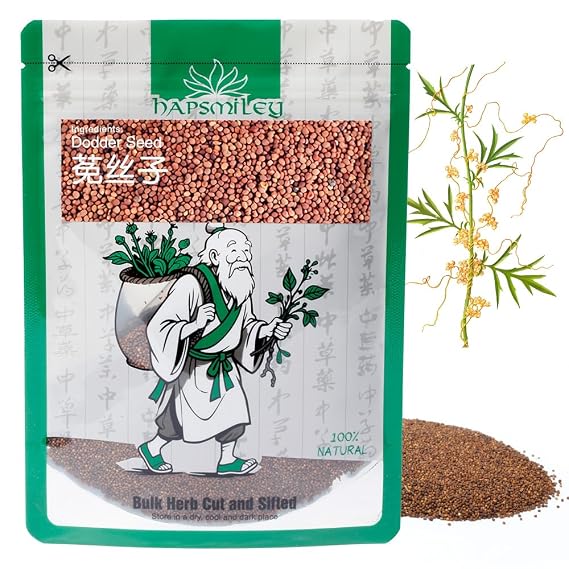 Hapsmiley Dodder Seed (Cuscuta Chinensis/Tu Si Zi/) Dried Bulk Herbs 3.5 oz (100g)