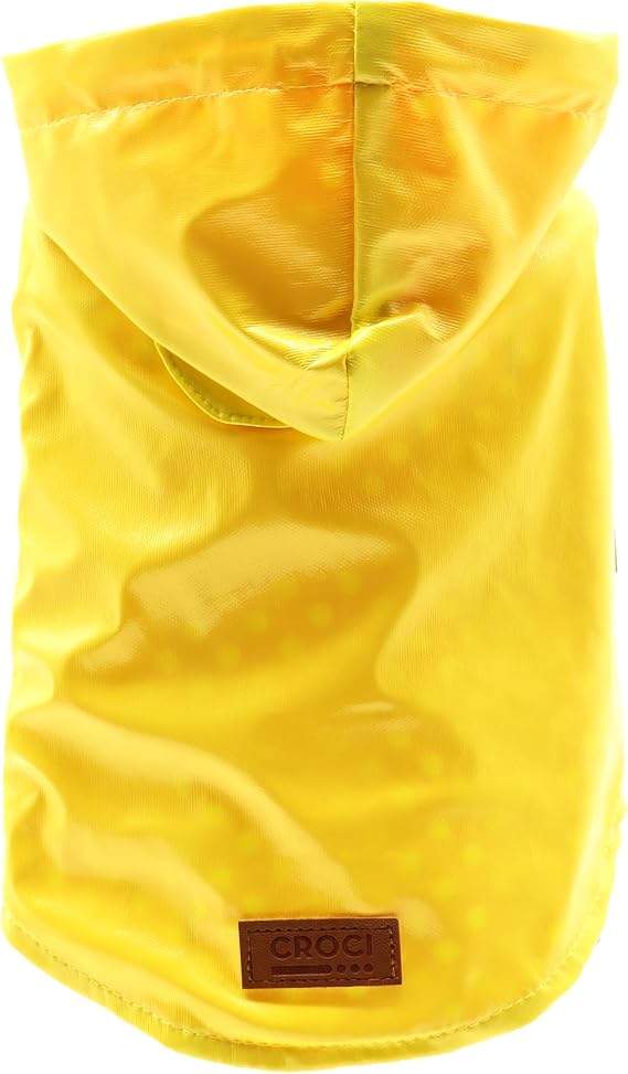 Croci C7274472 Raincoat Raindrop Lemon 30 cm