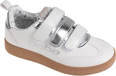 bebe Girls Shoes - Sneakers for Girls, Low Top Metallic Flat Sneakers for Little KidBig Kid