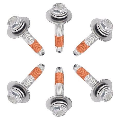 6 Pack of ENTERPARK All New Washer 4011FA4353E Common Bolt (Spider Bolt) Replacement of 1555488 AH3522806 EA3522806 PS3522806