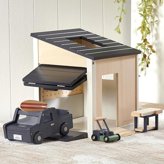 Tiny Land Wooden Dollhouse Garage Set Expansion Furniture & Accessories