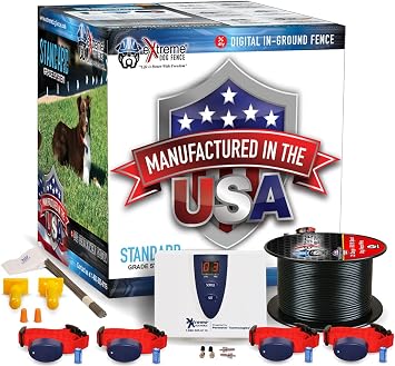 Underground Electric Dog Fence Premium - Standard Dog Fence System for Easy Setup and Superior Longevity and Continued Reliable Pet Safety - 4 Dog | 2000 Feet Standard Dog Fence Wire