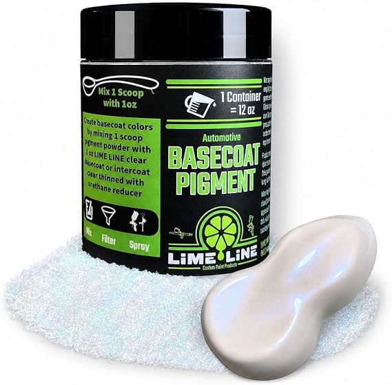LiME LiNE Base Coat Maker Pigment Powder, Automotive Grade, Basecoat (Ghost Blue Pearl)