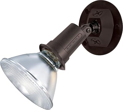 Satco SF76521 One Light Outdoor Heavy Duty Cast Aluminum Durable Weather Proof Security Flood Light , Bronze