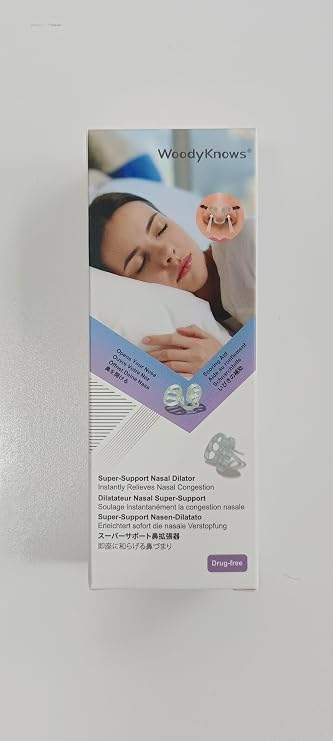 Super-Support Nasal Dilator, Improves Sleep and Sports Airflow, Nasal Congestion and Nose-Related snoring aid (XS 8Pack)
