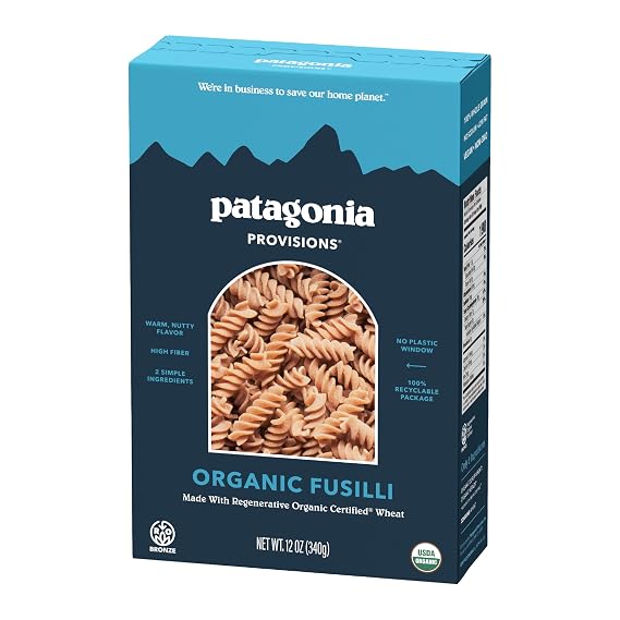 Patagonia Provisions, Pasta Fusilli Organic, 12 Ounce