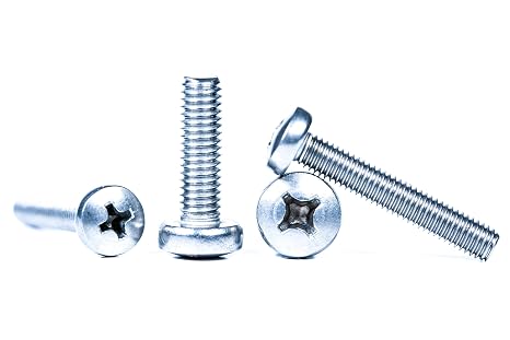 M2 (2mm x 4mm) Phillips Pan Head Machine Screws Zinc Plated Steel DIN 7985 (Pack of 20) - G10B 2x4_20