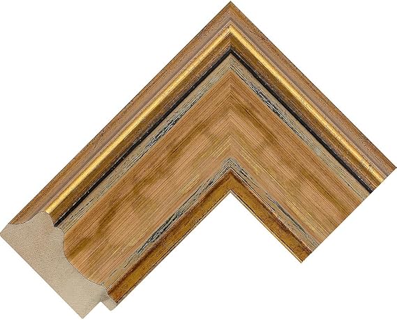 Customisable Bezel/Frame compatible with the Samsung Frame TV (55 inch) - Wide Gold Frames (Antique Gold 72mm)