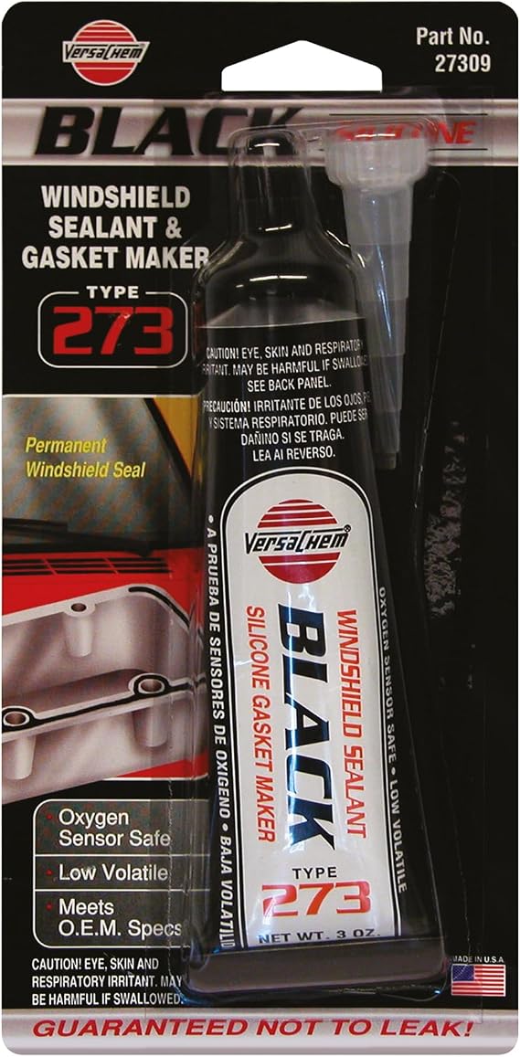 Versachem 27309 Black Low Volatile OEM Silicone - 3 oz.